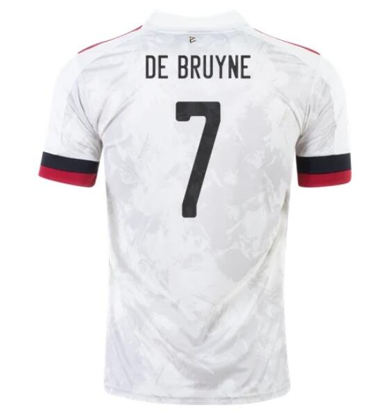 2020 EURO Belgium Away Kit Soccer Jersey KEVIN DE BRUYNE #7